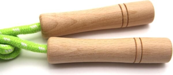 Cotton Jump Rope for Kids - Wooden Handle - Adjustable Cotton Braided Fitness Skipping Rope - Outdoor Fun Activity, Great Party Favor, Exercise Activity, Pack of 2 - Image 5