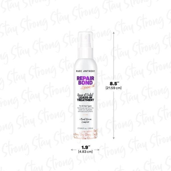 Marc Anthony Repairing Leave-In Conditioner, 8.45 fl oz - Repairs, Strengthens & Maintains Bonds within Hair - Eliminates Frizz, Flyaways & Reduce Breakage - Dry & Damaged Hair - Image 3