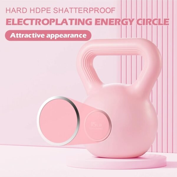 KHTO Kettlebells Fitness Exercise-Pink Strength Training Kettlebell Sets,Dumbbell Weights for Home Gym Equipment - Image 6