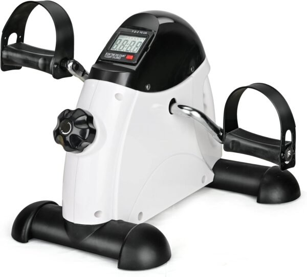 Under Desk Bike Pedal Exerciser Portable Home Exercise Bike Pedal Exerciser Foot Peddler Portable Therapy Bicycle Leg Peddler Portable Mini Cycle Bike for Hands Arm Trainer - Image 2