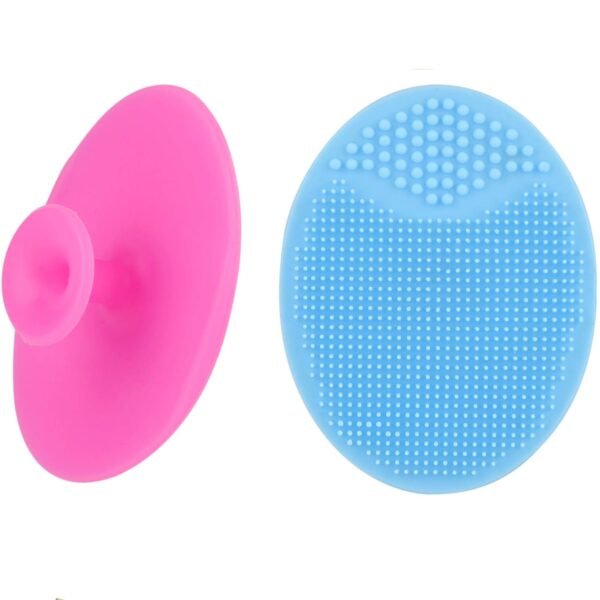 Face Scrubber,2 Pack Soft Silicone Scrubbies Facial Cleansing Pad Face Exfoliator Face Scrub Face Brush Silicone Scrubby for Massage Pore Cleansing Blackhead Removing Exfoliating,Cool Gift for Girl - Image 2