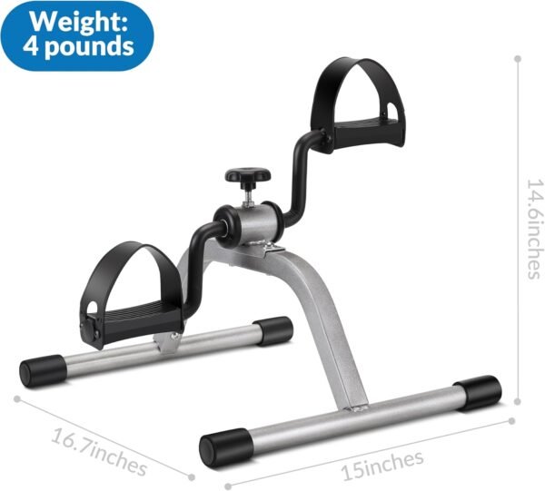 Pedal Exercise Mini Exercise Bike for Leg and Arm Recovery Exercise Lightweight and Portable Floor Bike - Image 8