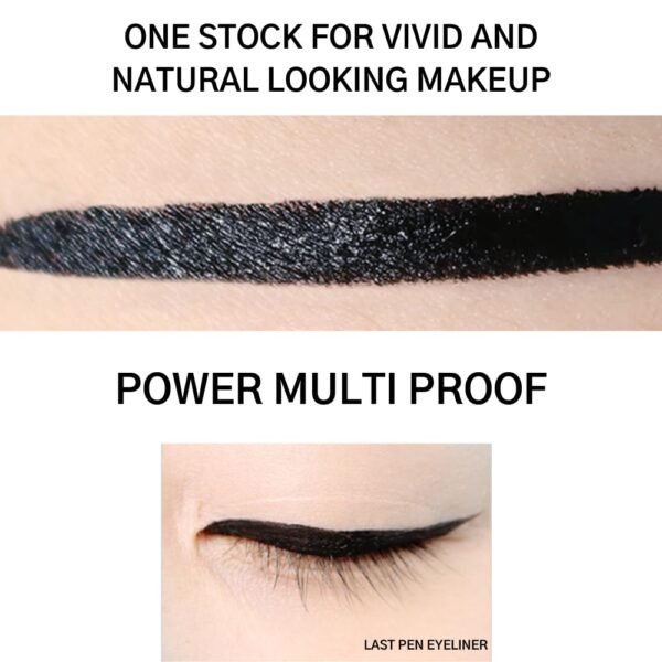 BBIA Last Pen Eyeliner - Waterproof Liquid Pen Eye Liner Long-Lasing Quick Dry Multi-Proof Easy Drawing Ink Tank Type with Precise & Flexible Fine Brush No-Skip Korean Eye Makeup (01 SHARPEN BLACK) - Image 6