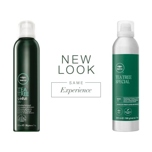 Tea Tree Shave Gel, Refreshing Foaming Gel, For All Skin Types, 7 oz. - Image 3