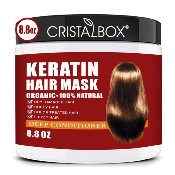 Keratin Hair Mask,Keratin Hair Treatment 250g Hair Mask for Dry Damaged Hair,Hair Treatment Mask Deep Repair Damage Hair Root,Natural Deep Conditioner Hydrating Hair Masque - Image 2
