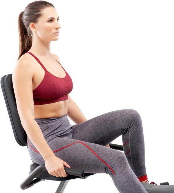 Marcy Magnetic Recumbent Exercise Bike For Home and Home Gym, With Digital Monitor And Quick Adjustable Seat NS-1206R - Image 8