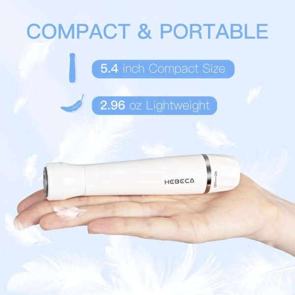 Nose Hair Trimmer for Women and Men, 3-in-1 Electric Facial Hair Removal Rechargeable Portble Waterproof Face Shaver Razor for Nose Ear Eyebrow Peach-Fuzz Lips Chin FT3001 - Image 6