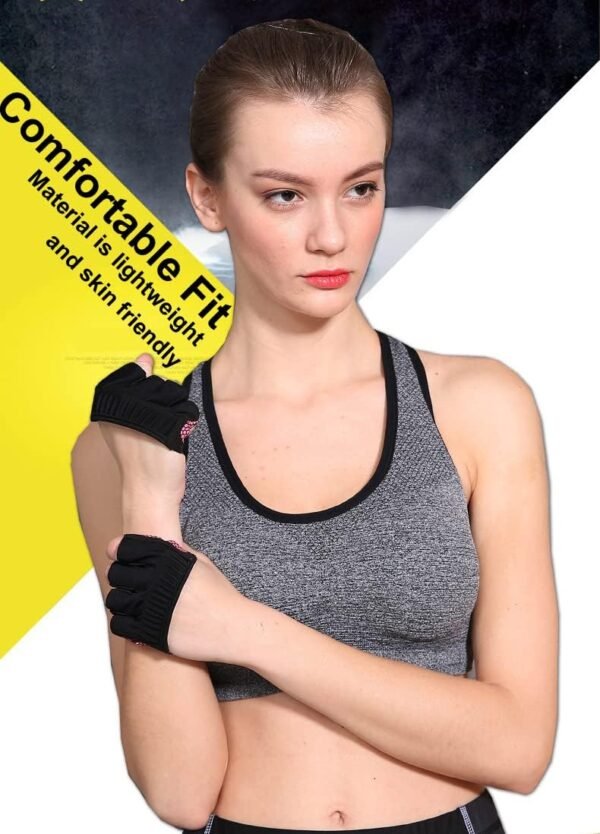 Workout Gloves for Women Men, Barehand Gloves for Weight Lifting, Weight Grips for Women Gym Gloves for Women Weight Lifting - Image 5