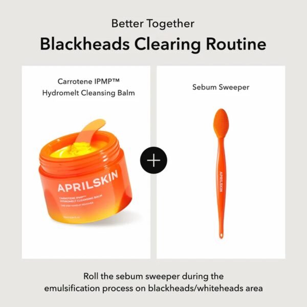 APRILSKIN Pore Cleansing Facial Silicone Brush | for Blackheads Removal & Face Scrubber | Gentle Exfoliation | Deep Pore Cleaning Massager | Pairs with Aprilskin's Carrotene Cleansing Balm - Image 5