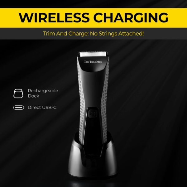 No Nick Ball Trimmer, Body Hair Trimmer for Men, Manscape Razor, Ceramic Blades, Waterproof, Electric Groin, Groin Trimmer, Pubic Shaver, Nose Trimmer, Manscape Kit, Valentine's Gift - Image 7