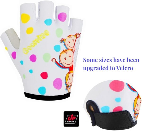 Kids Half Long Finger Climbing Gloves for Age 1-10 Boys Girls Gymnastics Monkey Bars, Good Grip Control Gloves for Scooter Balance Boards Biking Fishing Outdoor Sports - Image 4