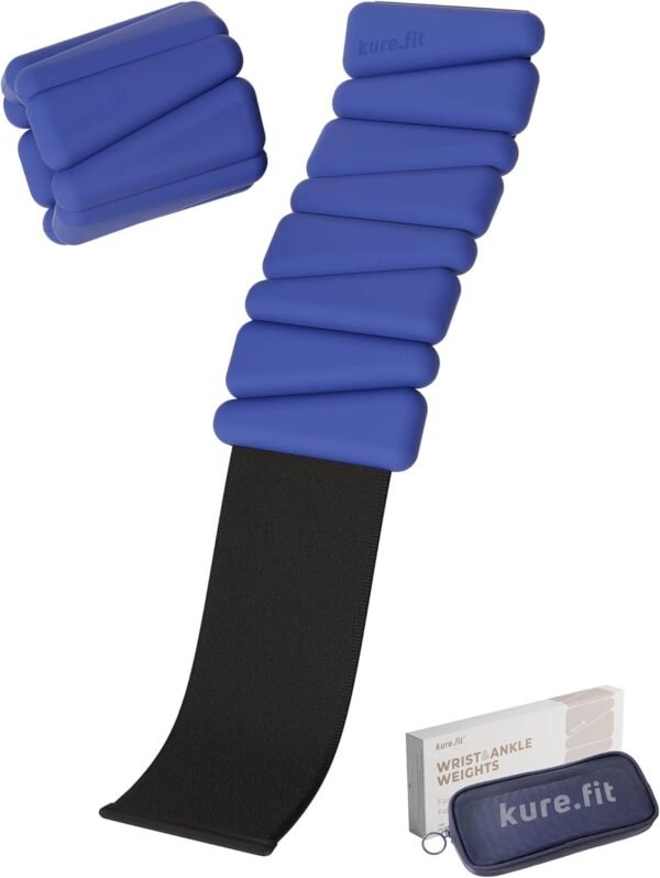 Wrist Weights | Ankle Weights for Women – 1LB Each | Weighted Bracelet for Yoga, Walking, Running, Pilates, Aerobics, Strength Training | Arm & Leg Bangles Weights | Home Gym Workouts - Image 2