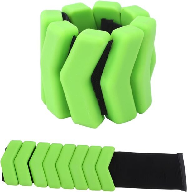 Wrist Weights, Skin Friendly Wrist ＆ Ankle Weights, Set of 2 (1 LB for Each), Improve Workout Effectiveness Wrist Bangles for Yoga, Pilates, Swimming, Cardio, Aerobics, Gym - Image 2