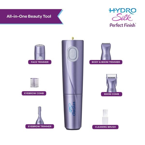 Schick Hydro Silk Perfect Finish Trimmer, 8-in-1 Grooming Kit for Women - Image 6