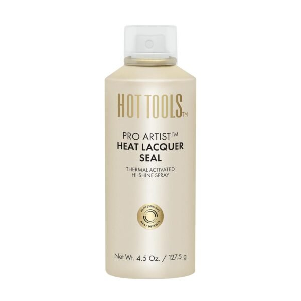 HOT TOOLS Heat Protectant Hi-Shine Spray | Instantly Makes Hair Shinier, Minimizes Frizz & Gives Hair a Lacquered Finish | Protects Hair from Heat Damage without Use of Silicones - Image 2