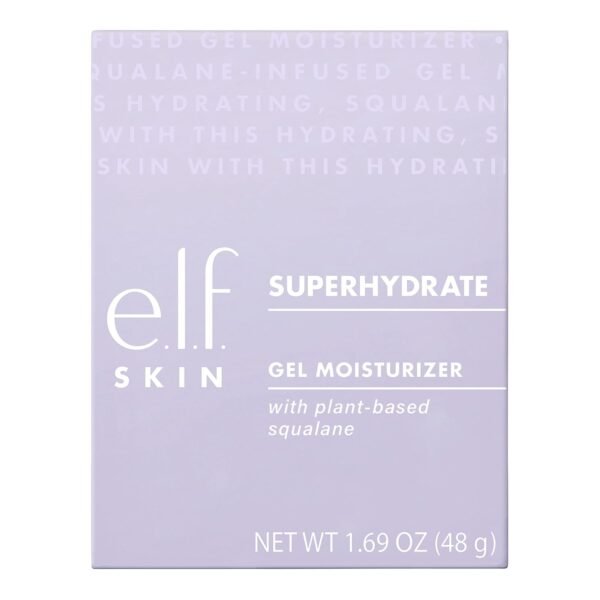 e.l.f. SuperHydrate Moisturiser, Fast-Absorbing, Non-Greasy, Gel Formula, Hydrates, Tones, Clarifies, Protects, Infused with Vitamin E, 1.69 Oz - Image 4