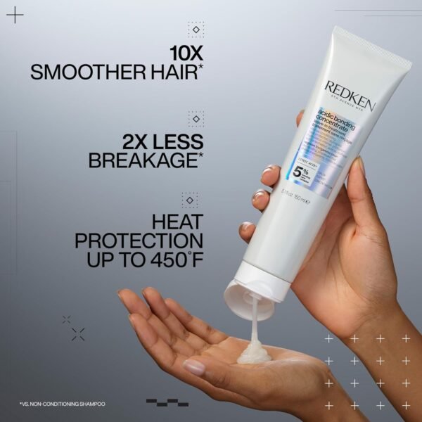 Redken Bonding Leave In Conditioner for Damaged Hair | Hair Repair | Strengthens Weak and Brittle Hair | Acidic Bonding Concentrate | Leave In Treatment | For All Hair Types - Image 3