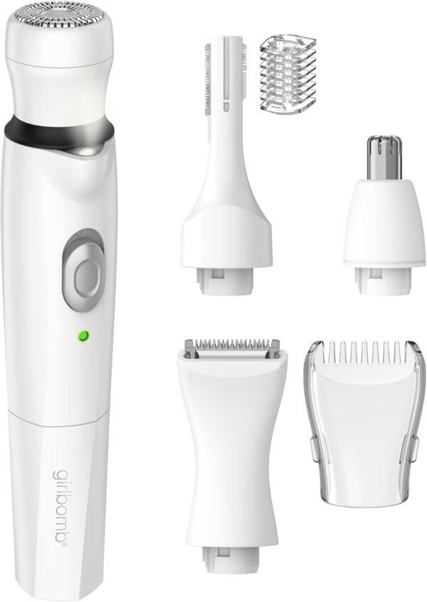Conair GIRLBOMB All-in-One Face/Body Trimmer and Shaver Set for Women, Wet/Dry, Rechargeable - Image 2