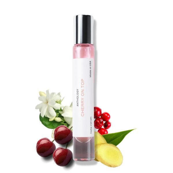 Anthology Cherry on Top Roll on Perfume Oil for Women 0.3oz 9 ML | Cherry, jasmine, Pink Pepper, musk | Alcohol Free Rollerball | Clean & Cruelty-Free Fragrance - Image 2