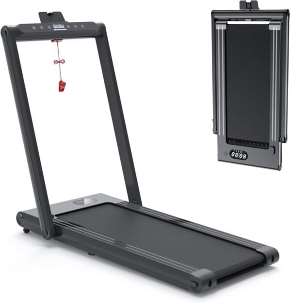 Walking Treadmill - Treadmills for Home & Office - Portable Treadmill with Remote Control, LED Display, 265 LB Capacity, Space-Saving Compact Treadmill for Walking, Jogging, and Running - Image 2