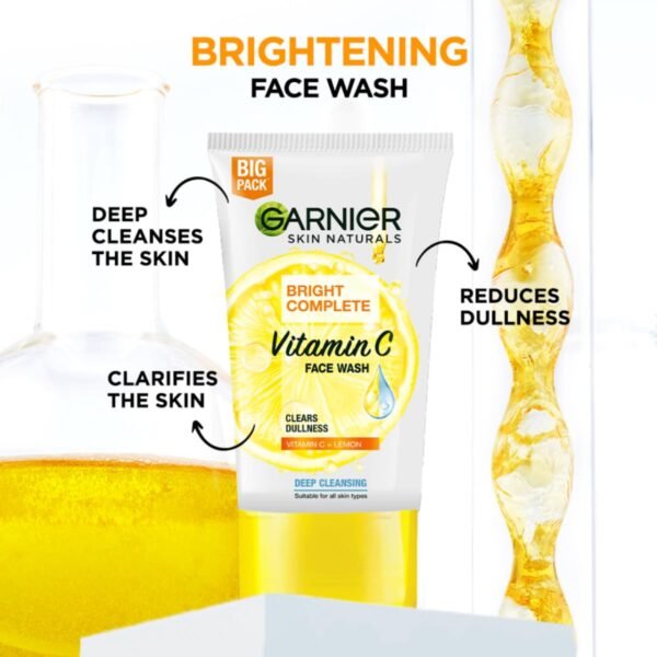 Garnier Light Face Wash 100g - Image 4
