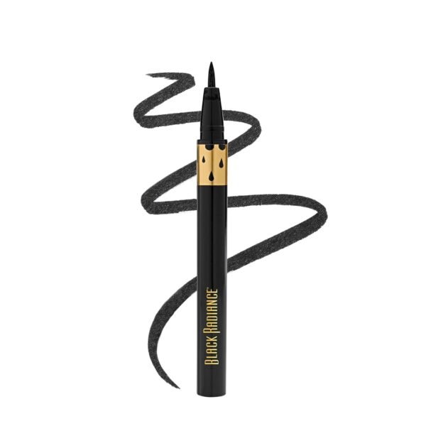 Black Radiance Fine Line Waterproof Liquid Eyeliner Pen - Black Velvet - Image 2
