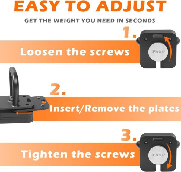 Adjustable Kettlebell Handle Square Exercise Fitness Kettlebell Grip Training & Weightlifting Equipment for Men Women Strength, Conditioning & Cross-Training - Image 6