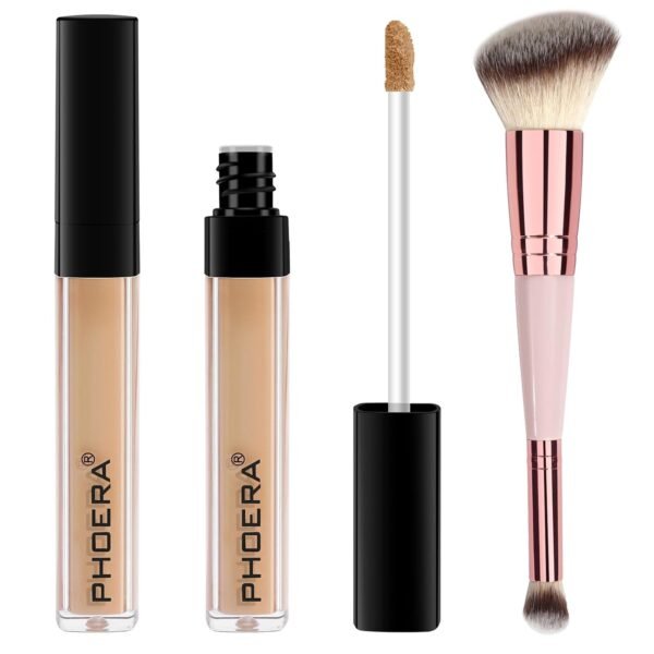 PHOERA Concealer, Lightweight, Full Coverage, Long Lasting, Corrects, Hydrates, Highlights, Matte Finish, All-Day Wear,with Concealer Brush (103#BEIGE) - Image 2
