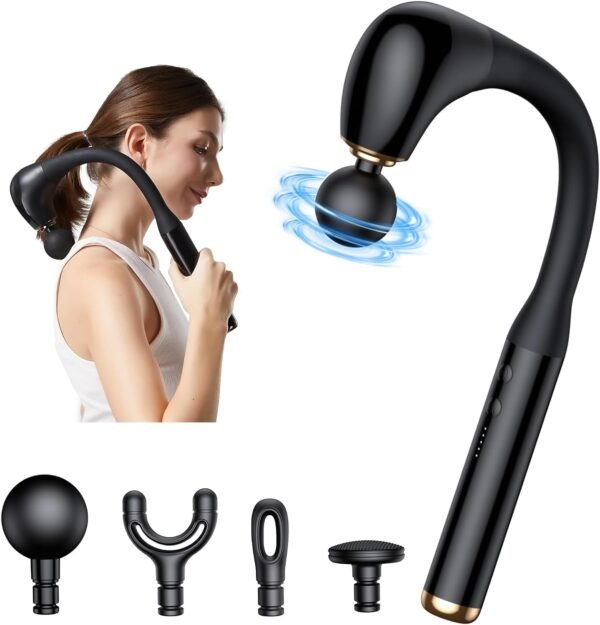 Massage Gun Deep Tissue Muscle, Percussion Massage Gun, Portable Back Massager Gun for Athletes for Pain Relief, Handheld Back Massagers, Body Massage Gun for Neck, Back, Shoulder and Legs - Image 2