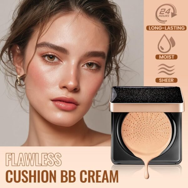 Air Cream Foundation, 2025 New Moisturizing Cream Foundation, Moisturizing Cream Foundation Long Lasting Matte Concealer for All Skin, Create Natural Look (2 PCS, One Size) - Image 3