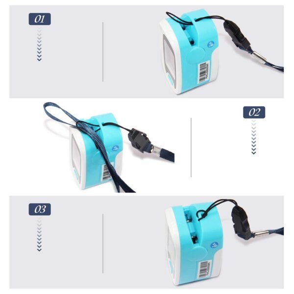 CONTEC CMS50NA Pulse Oximeter SpO2 and PR Value Waveform Blood Oxygen Neck/Wrist Corda - Image 7