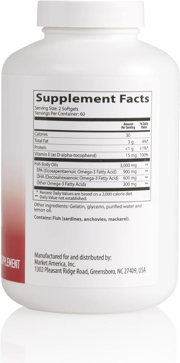 Heart Health Essentials: Omega 3 Fish Oil with Vitamin E, TriActive Homocysteine Support, and Advanced LipiTrim Ultra for EPA, DHA, Triglyceride, Cholesterol, and Cardiovascular Health Support. - Image 6