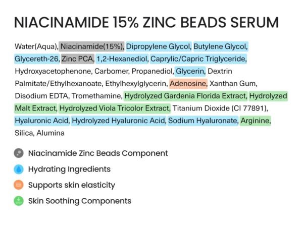 FRANKLY Niacinamide 15% & Zinc Beads Serum Jumbo: Acne & Dark Spots Care, Oil Control, Even Skin Texture & Glow | Vegan & Cruelty-Free | Non-Comedogenic All skin types Korean Skincare | 2.02 fl.oz - Image 8