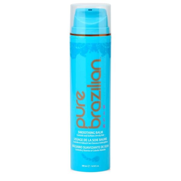 Pure Brazilian Silk Smoothing Balm with Keratin, Hydrolyzed Silk & Coconut Oil, Anti-Frizz, Nourishing & Strengthening Formula, Salon-Quality Treatment, 6.78 Oz - Image 2