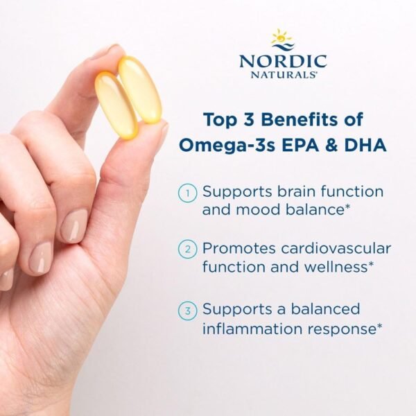 Nordic Naturals Ultimate Omega 2X, Lemon Flavor - 60 Soft Gels - 2150 mg Omega-3 - High-Potency Omega-3 Fish Oil with EPA & DHA - Promotes Brain & Heart Health - Non-GMO - 30 Servings - Image 9
