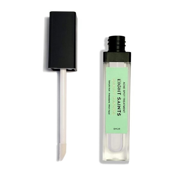 Eight Saints Quality Control Acne Treatment For Face Pimples and Zits with 2% BHA Salicylic Acid, Natural and Organic Acne Spot Treatment, Fast Acne Relief, 6mL - Image 2