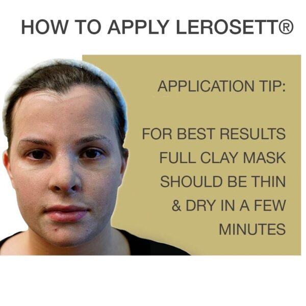 LEROSETT Facial Clay for Acne, Spot Treatment & Clay Mask, For Oily & Congested Skin, Reduces Blemishes, Blackheads & Pimples, Removes Ingrown Hairs, Tighten Pores, Vegan, 650+ Uses - Image 10