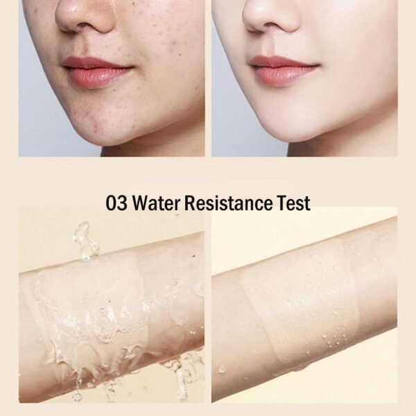 UO-DO Liquid Foundation, Moisturizing Light Foundation, Matte Long Lasting Foundation, Hydrating Waterproof and Light Long-Lasting Foundation for All Skin Types (Oil Control, W03 Warm Skin) - Image 9