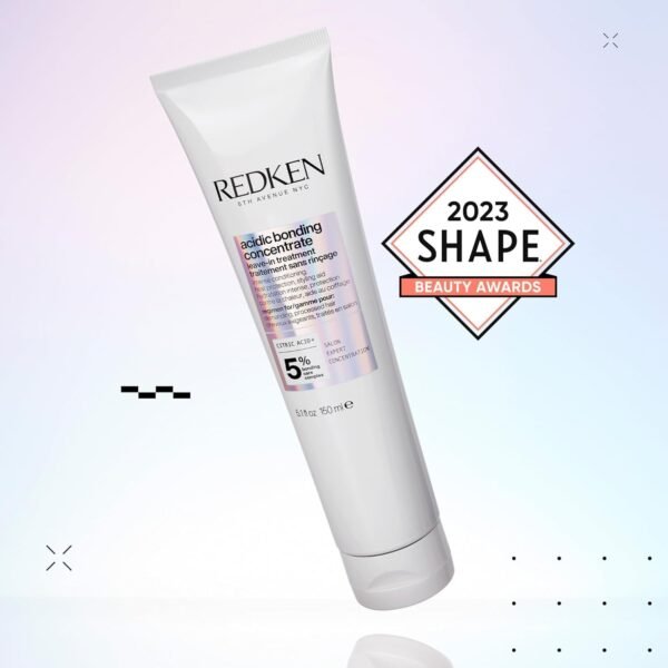 Redken Bonding Leave In Conditioner for Damaged Hair | Hair Repair | Strengthens Weak and Brittle Hair | Acidic Bonding Concentrate | Leave In Treatment | For All Hair Types - Image 6