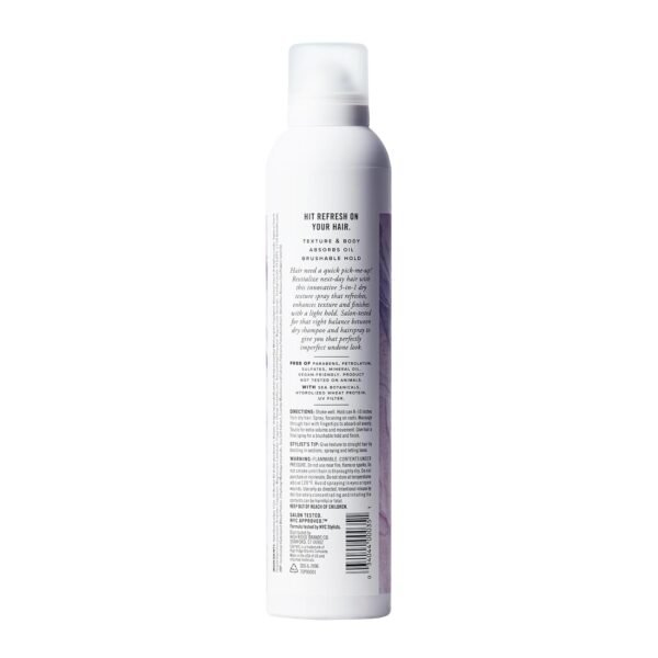 SGX NYC Dry Texture Spray - 3-in-1 Versatile Dry Shampoo and Hairspray for Refreshed Hair - 6.5 oz - UV Protection, Paraben Free, Vegan Friendly, Cruelty Free - Image 9