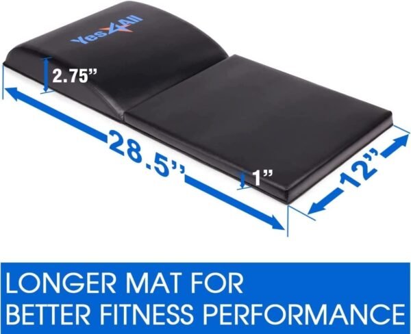 Yes4All Ab Mat Tailbone & No Tailbone, Foldable Abdominal Exercise Sit Up Support Pad for Core Training and Lower Back - Image 3