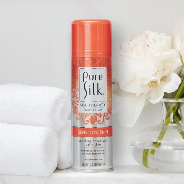 Pure Silk Sensitive Skin Spa Therapy Shave Cream for Women, 7.25 Oz - Image 8