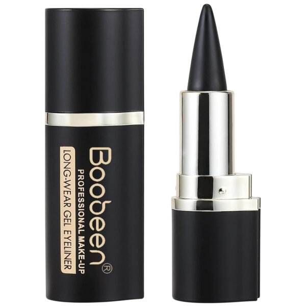Boobeen Eyeliner Pencil - Black Eyeliner Pen Gel - Quick Drying Formula Eye Liner - Waterproof Smudge-proof All Day Eyeliner Makeup - Long Lasting Create Statement Eye Look - Image 2