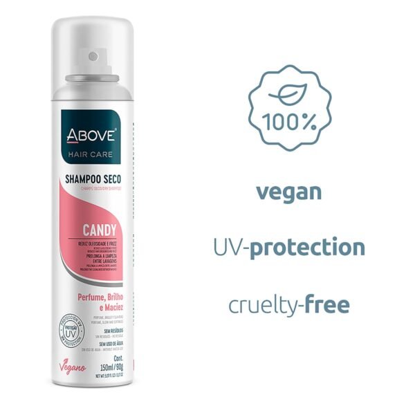 ABOVE Dry Shampoo, Candy, 3.17 oz - Volumizing Shampoo - Absorbs Excess Oil - With Red Fruits and Marshmallow Notes - Paraben and Benzene Free - Image 6