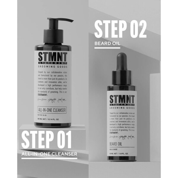 STMNT Grooming Goods All-In-One Daily Cleanser | SLS/SLES Sulfates Free | Extra Caring Formula w/Activated Charcoal & Menthol - Image 5