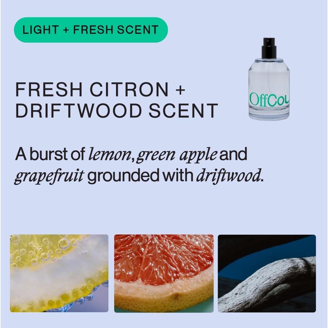 OffCourt Unisex Fragrance – Fresh Citron & Driftwood Scent - Cologne for Men & Perfume for Women, Clean Ingredients, Vegan, Cruelty-Free, Made in USA, 1.7 Oz (50ml) TSA-Friendly - Image 3