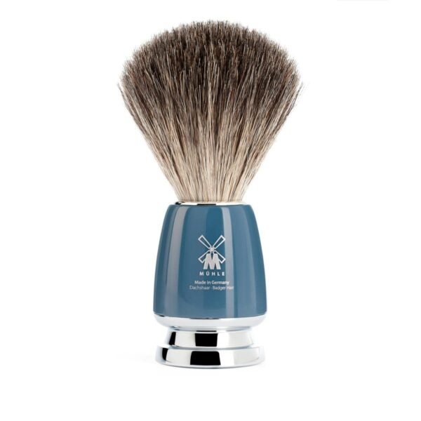 MÜHLE RYTMO 3-Piece Pure Badger 5-Blade Razor Modern Luxury Wet Shaving Set - Perfect for Every Day Use, Barbershop Quality Close Smooth Shave - Image 4
