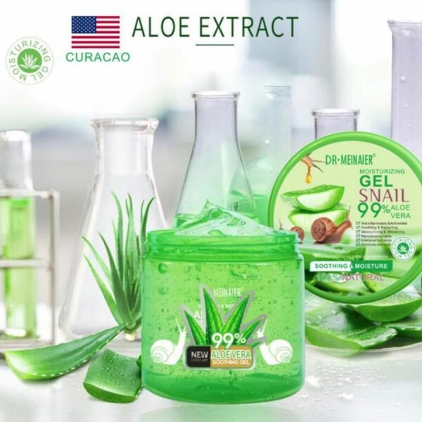 Aloe Vera Gel for Face, Body & Hair, Soothing Aloe Face Moisturizer, Multipurpose Skin Care, Hydrating Aloe Gel, Claming after sunburn 250ml (Aloe Vera) - Image 5