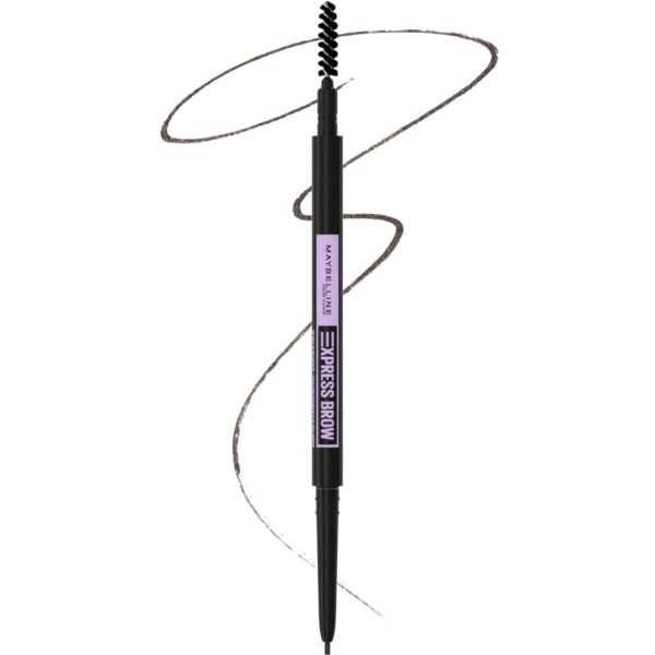 Maybelline Express Brow Ultra Slim Eyebrow Makeup, Brow Pencil with Precision Tip and Spoolie for Defined Eyebrows, Black Brown, 1 Count - Image 2