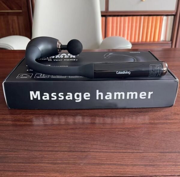 Massage Gun Deep Tissue with Long Handle for The Full Body,Pain Relief, Percussion Back Massager with 5 Massage Heads,Relax Gift for Mom, Dad, Wife, Husband,Friends (Black) - Image 8